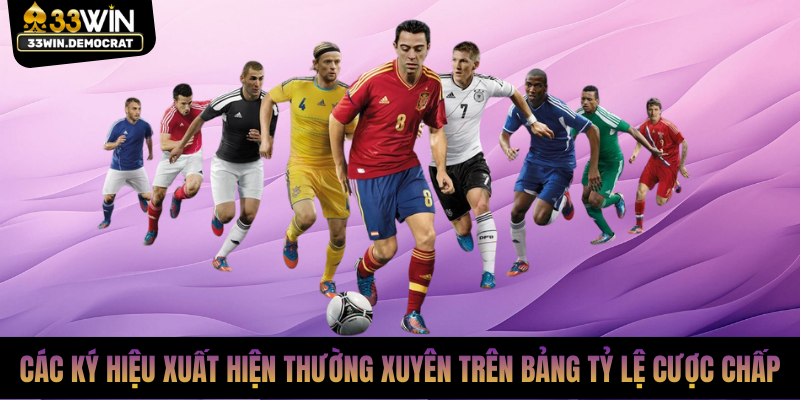 Các ký hiệu xuất hiện thường xuyên trên bảng tỷ lệ cược chấp