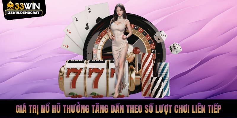 Giá trị nổ hũ thưởng tăng dần theo số lượt chơi liên tiếp